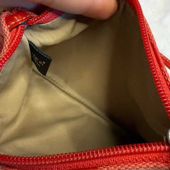 y2k COACH Red Signature Canvas Wristlet - Picture 4 of 4